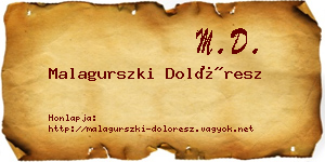 Malagurszki Dolóresz névjegykártya
